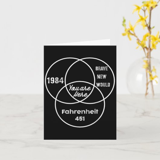 You Are Here 1984 Brave New World  カード (黄色い花)