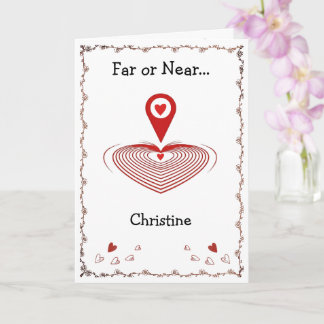 You Are Here Folded Greeting Card カード