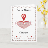 You Are Here Folded Greeting Card カード (黄色い花)