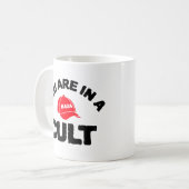 You Are In A Cult! | Anti-MAGA Classic Mug コーヒーマグカップ (正面左)