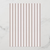 You Are Invited Elegant Beige Serif 箔招待状 (裏面)