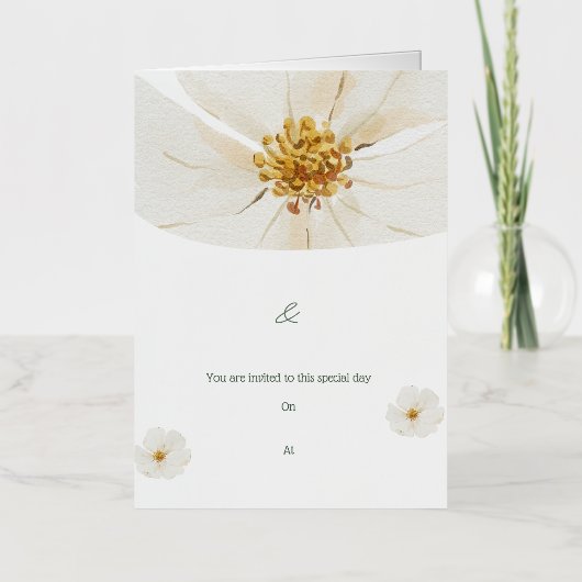 You Are Invited to This Special Day 箔グリーティングカード (正面)