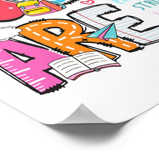 You Are Kind Brave Smart Helpful Loved Kindergarte ポスター (角)