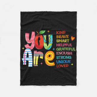 You Are Kind Brave Smart Shirt  フリースブランケット