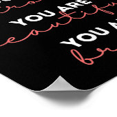 You Are Kind Strong Beautiful Brave Motivational Q ポスター (角)