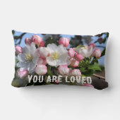 You Are Loved Blossoms Inspirational ランバークッション (裏面)