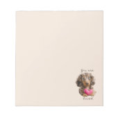 You Are Loved – Cute Dachshund Notepad  ノートパッド (正面)