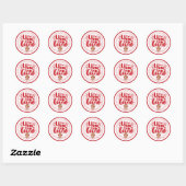 You Are Loved Cute Valentine's Day Round Sticker ラウンドシール (シート)