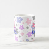 You Are Loved Flowers Genderfluid Pride Lettering コーヒーマグカップ (中央)