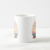 You are loved, fur-ever and always コーヒーマグカップ (中央)