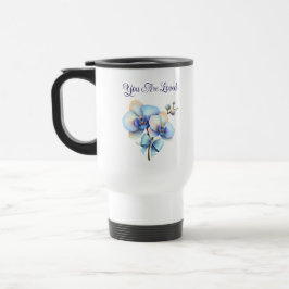 You Are Loved Orchid  – Floral Inspirational Gift トラベルマグ