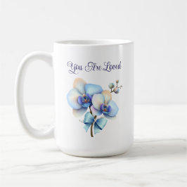 You Are Loved Orchid Mug – Floral Inspirational Gi コーヒーマグカップ