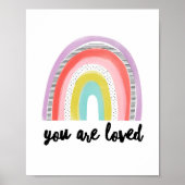 You are Loved | Rainbow ポスター (正面)