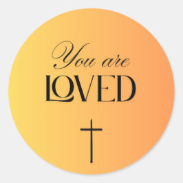 You are loved sticker ラウンドシール