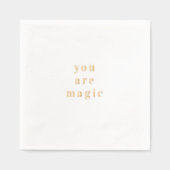 You Are Magic Gold Foil Quote  箔ナプキン (正面)