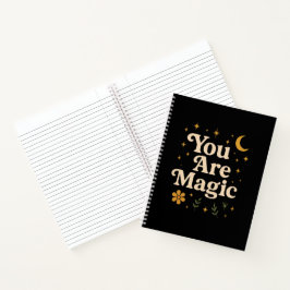 You Are Magic - Inspirational Star Design with Pos ノートブック