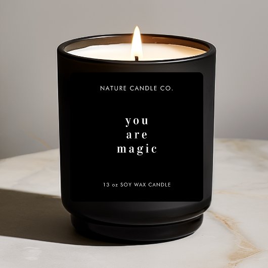 You Are Magic Minimalist Soy Candle  スクエアシール