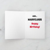 You are Marvelous:誕生日 カード (内部)