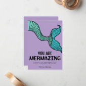 You Are Mermazing Valentine’s Day Card for Kids ノートカード (正面/裏面インサイチュ)