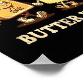 You Are My Butter Half Retro Toast Bread Couple Va ポスター (角)