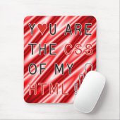 You Are My CSS – 赤い白い波 マウスパッド (マウス)