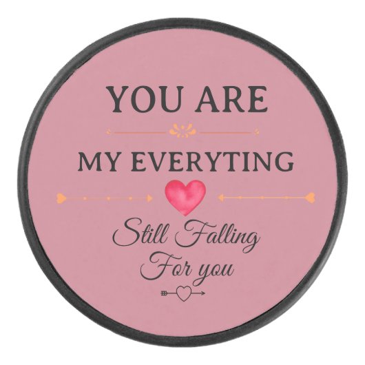 You Are My Everything – Romantic Love Quote Wall  アイスホッケーパック (正面)