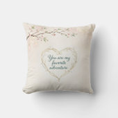 You Are My Favorite Adventure Heart Throw Pillow | クッション (正面)