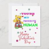 You are my favorite human Valentine's day  カード (正面)