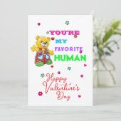 You are my favorite human Valentine's day  カード (スタンド正面)