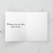 You Are My Happy Place Romantic Love Quote カード (内部)