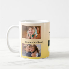You Are My Heart – Four Photo Gift for Mom コーヒーマグカップ