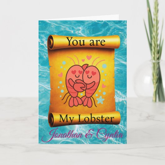 You are My Lobster forever  カード (正面)