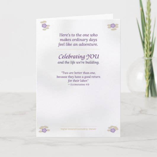 You Are My Person — Anniversary Greeting Card カード (正面)