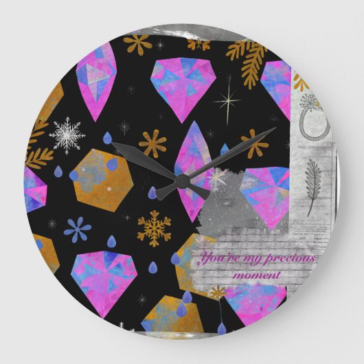 You Are My Precious Moment Wall Clock ラージ壁時計 (正面)