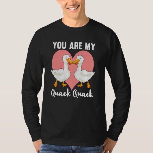 You are my quack quack anniversary ducks mum runni tシャツ (正面)