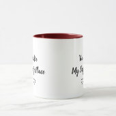 You Are My Safe Place Mug – Soft Love Quote マグカップ (中央)