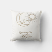 You are my Sun Moon and Stars Celestial Pillow  クッション (正面)