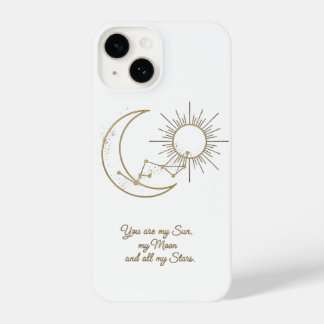 You are my Sun Moon and Stars Phone Case - Minimal iPhone 14ケース