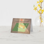 You are my sunbeam on the carpet Cat Valentine カード (黄色い花)