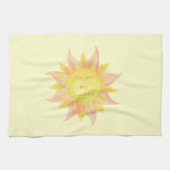 "You are my Sunshine"おもしろい引用文水彩画サンアート キッチンタオル (横)