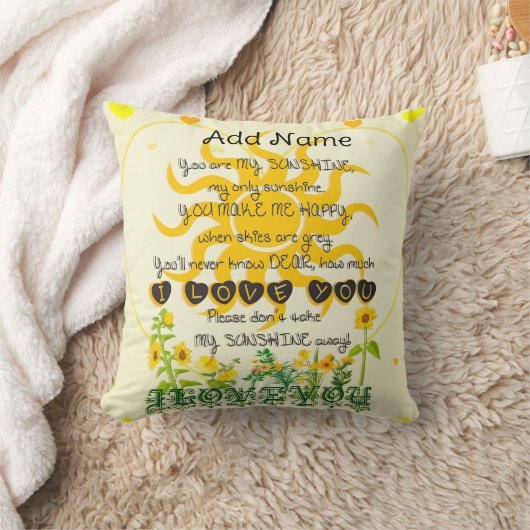 You Are My Sunshine クッション (ブランケット)