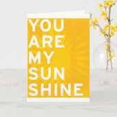 You Are My Sunshine （サンシャインイエロー） カード (黄色い花)