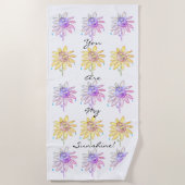 「You are my Sunshine」ステンドグラスビーチタオル ビーチタオル (正面)