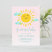You Are My Sunshine 1stバースデーパーティー 招待状 (スタンド正面)