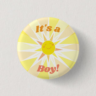 You are my Sunshine Baby Shower男の子 缶バッジ
