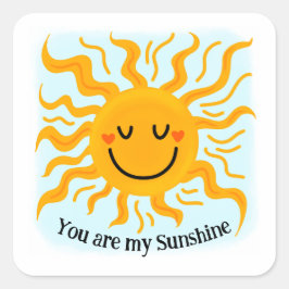 You are my sunshine cute set of stickers スクエアシール