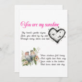 You are my Sunshine greetings card  シーズンカード (正面/裏面)