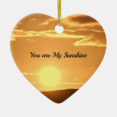 You are My Sunshine - Landscape with Rising Sun セラミックオーナメント (正面)