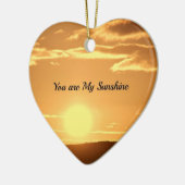 You are My Sunshine - Landscape with Rising Sun セラミックオーナメント (左)