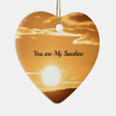 You are My Sunshine - Landscape with Rising Sun セラミックオーナメント (右)